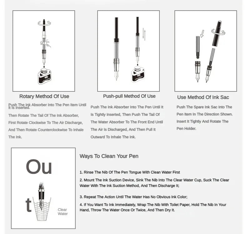 JINHAO Colored Fountain Pen Ink