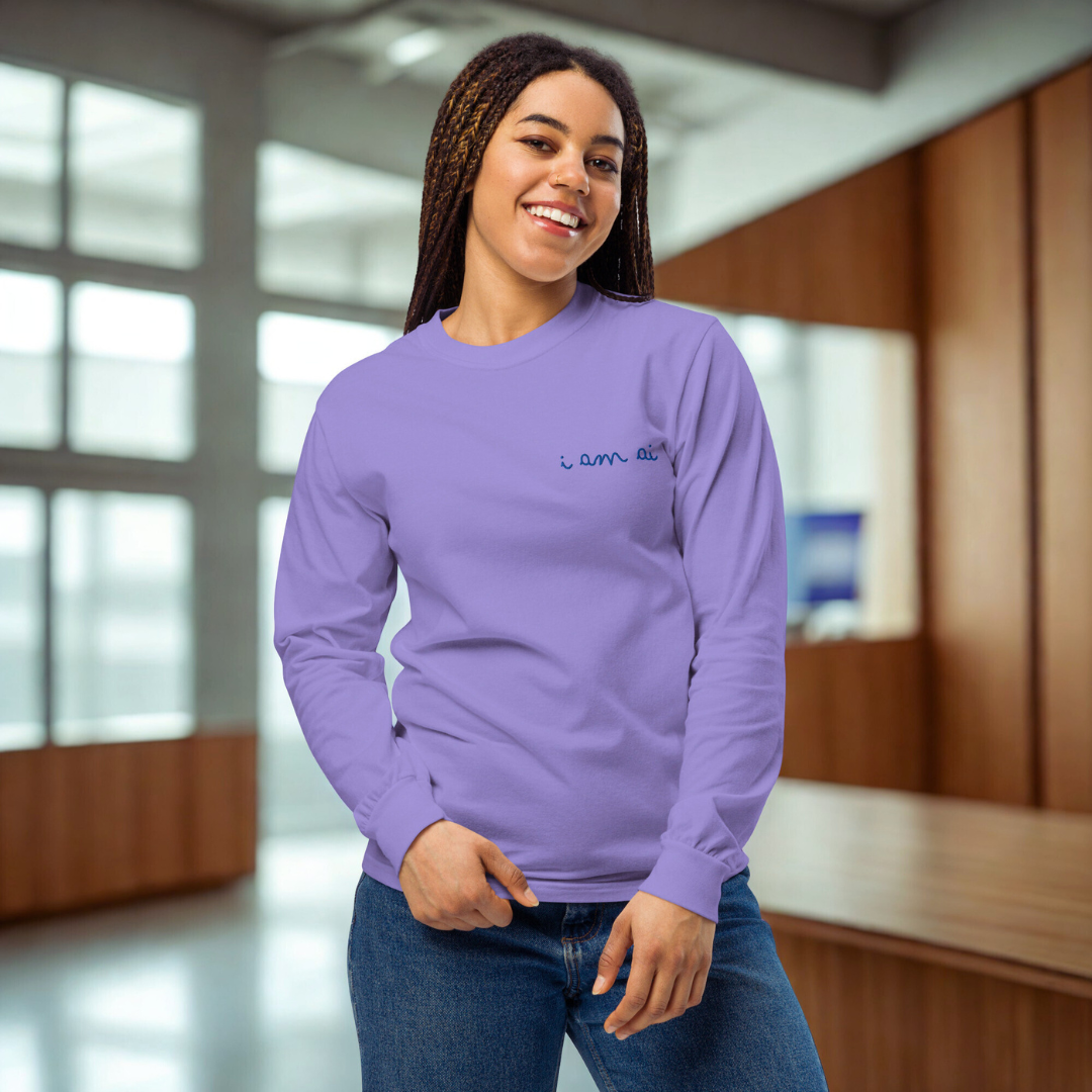 “I Am AI” Graphic Long Sleeve | Small Problem Studios