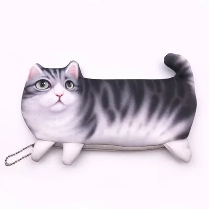 Realistic Cat Pencil Case