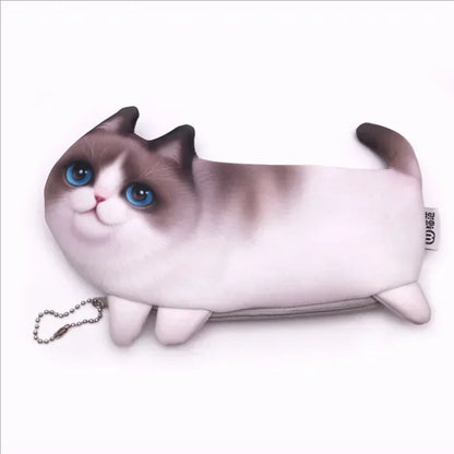 Realistic Cat Pencil Case