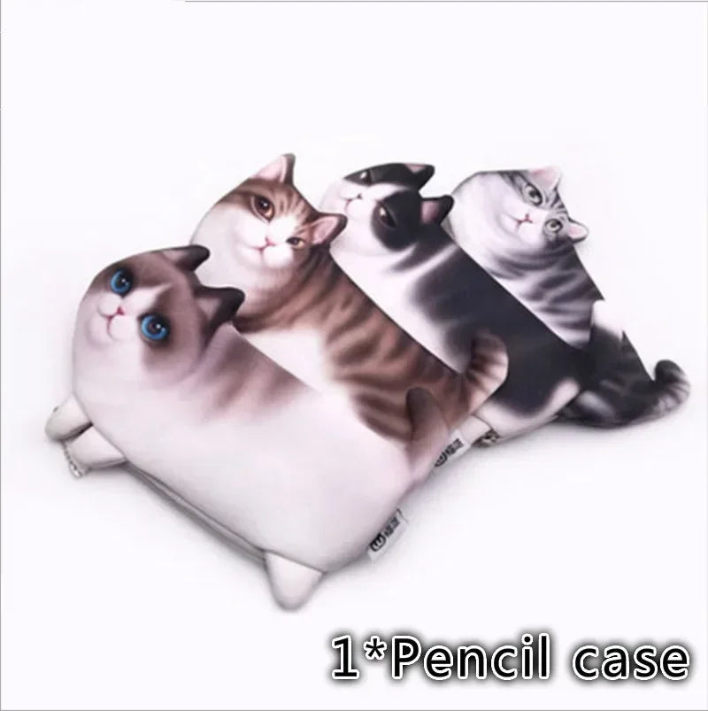 Realistic Cat Pencil Case